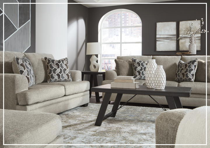 Gio Italia Seabrook 3-Seater Sofa  in Taupe Finishes