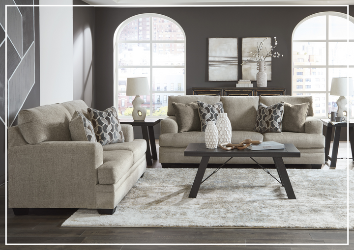 Gio Italia Seabrook 3-Seater Sofa  in Taupe Finishes