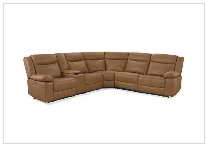 Gio Italia Wyatt 6-Piece Sectional with Power Recliners-SOFABED
