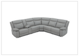 Gio Italia Wyatt 6-Piece Sectional with Power Recliners-SOFABED