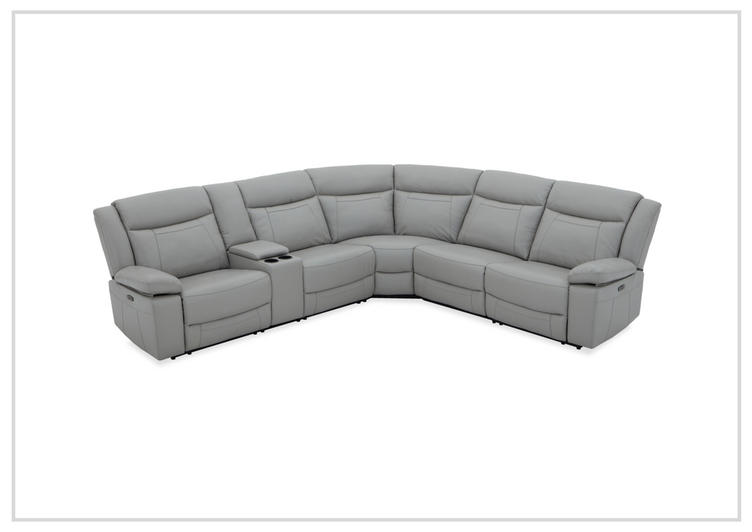 Gio Italia Wyatt 6-Piece Sectional with Power Recliners-SOFABED