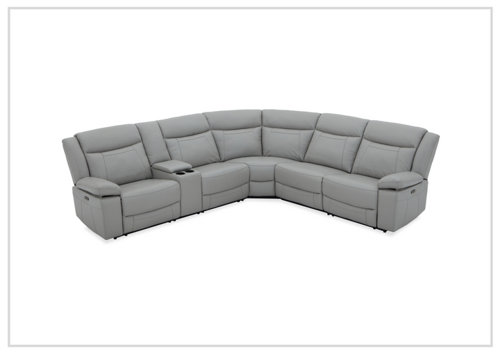 Gio Italia Wyatt 6-Piece Sectional with Power Recliners-SOFABED
