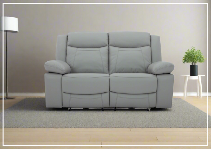 Gio Italia Wyatt Dual Power Leather Recliner Loveseat-SOFABED