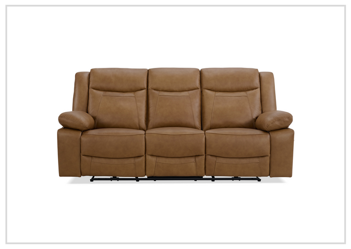 Wyatt Modern  3-Seater Leather Recliner Sofa- SOFABED