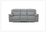 Wyatt Modern  3-Seater Leather Recliner Sofa- SOFABED
