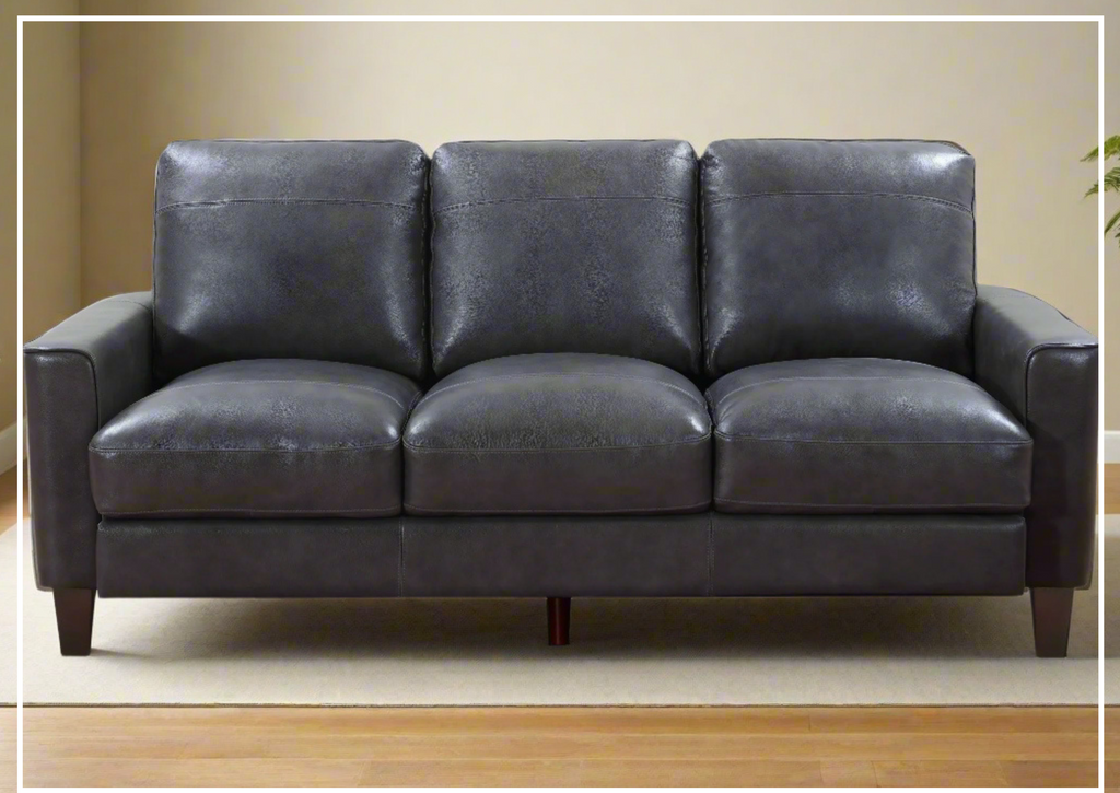 Gio Italia York 3-Seater Stationary Classic Leather Sofa