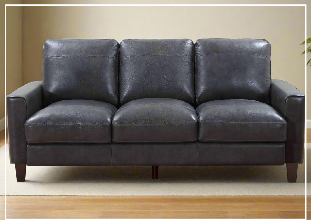 Gio Italia York 3-Seater Stationary Classic Leather Sofa