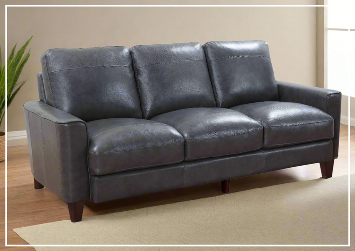 Gio Italia York 3-Seater Stationary Classic Leather Sofa