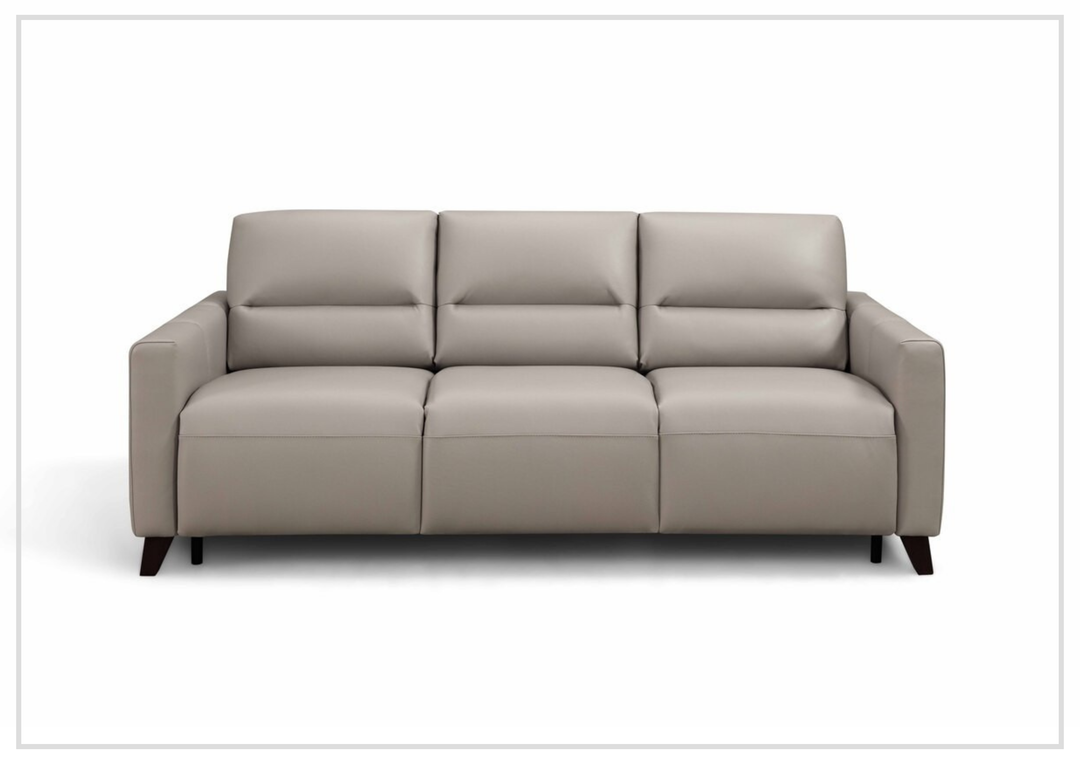 Gio Italia Granton Queen Leather Sleeper Sofa With Memory Foam Mattress