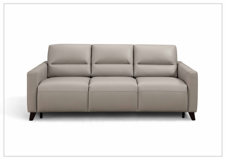 Gio Italia Granton Queen Leather Sleeper Sofa With Memory Foam Mattress