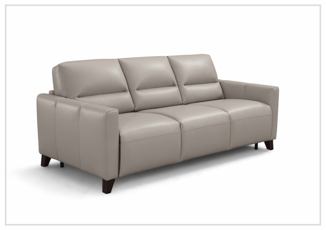Gio Italia Granton Queen Leather Sleeper Sofa With Memory Foam Mattress