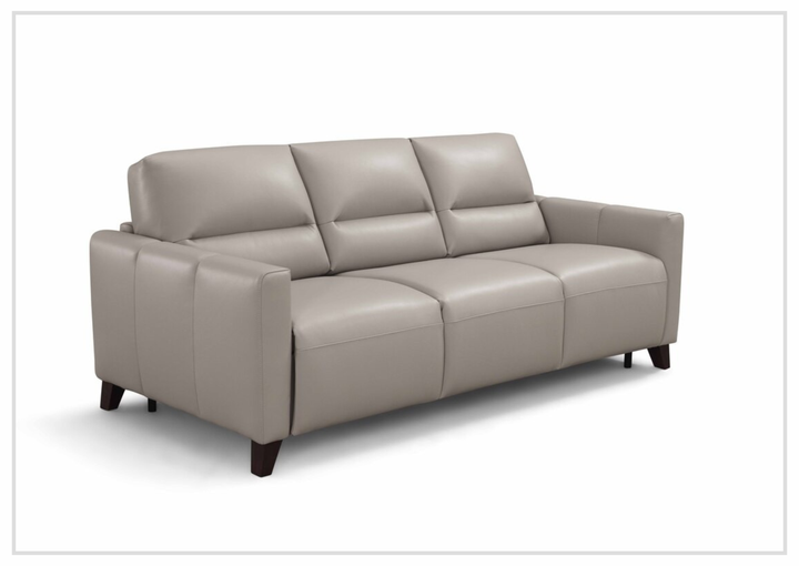 Gio Italia Granton Queen Leather Sleeper Sofa With Memory Foam Mattress