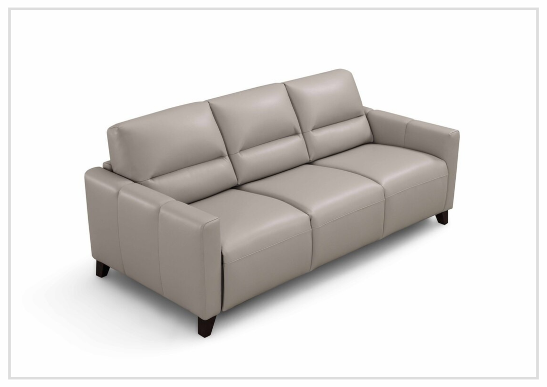 Gio Italia Granton Queen Leather Sleeper Sofa With Memory Foam Mattress