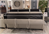 Gio Italia Granton Queen Leather Sleeper Sofa With Memory Foam Mattress