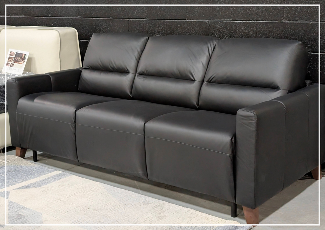 Gio Italia Granton Queen Leather Sleeper Sofa With Memory Foam Mattress