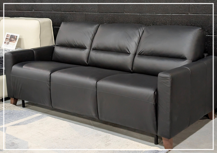 Gio Italia Granton Queen Leather Sleeper Sofa With Memory Foam Mattress
