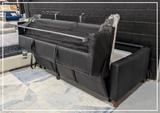Gio Italia Granton Queen Leather Sleeper Sofa With Memory Foam Mattress