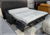 Gio Italia Granton Queen Leather Sleeper Sofa With Memory Foam Mattress