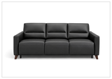 Gio Italia Granton Queen Leather Sleeper Sofa With Memory Foam Mattress