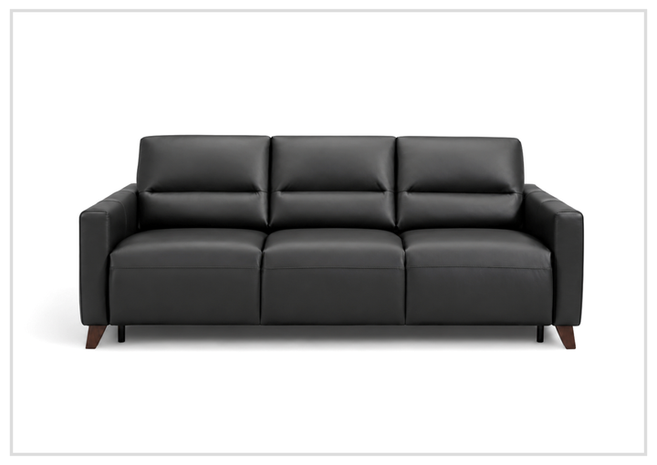 Gio Italia Granton Queen Leather Sleeper Sofa With Memory Foam Mattress