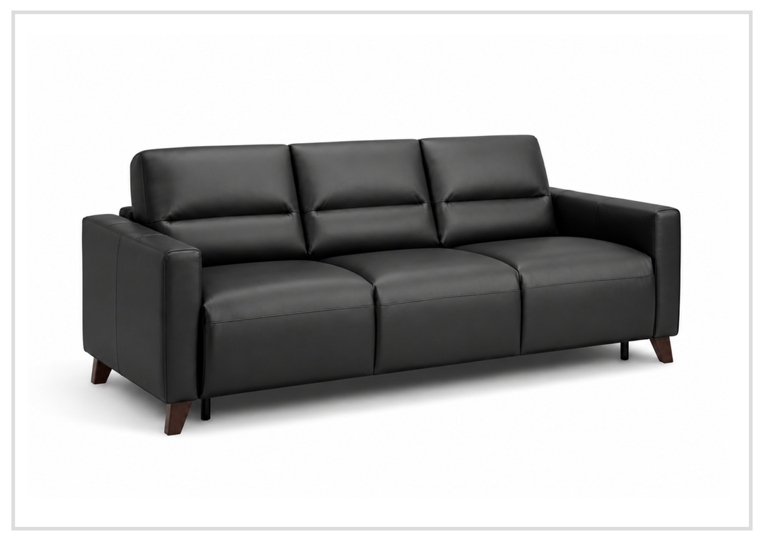 Gio Italia Granton Queen Leather Sleeper Sofa With Memory Foam Mattress