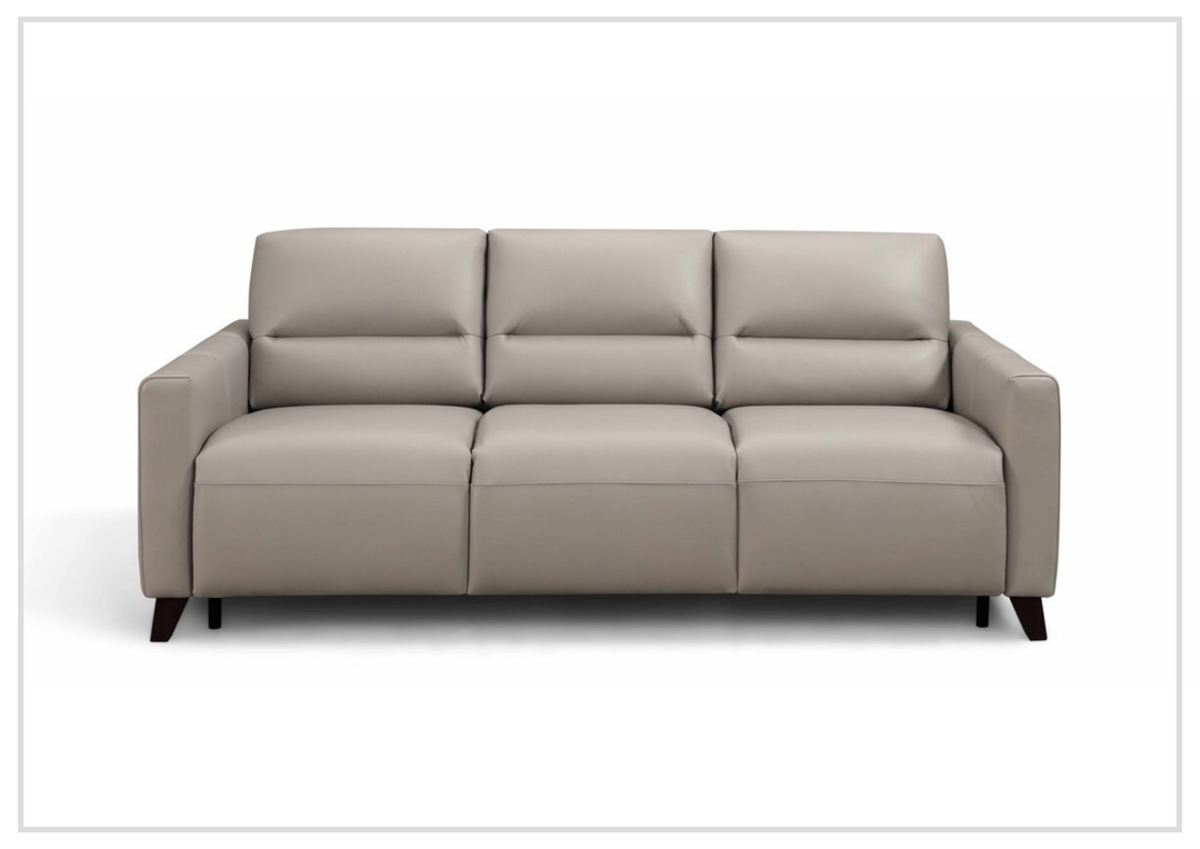 Gio Italia Granton Queen Leather Sleeper Sofa With Memory Foam Mattress