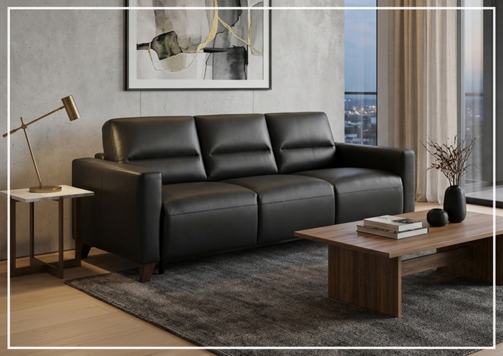 Gio Italia Granton Queen Leather Sleeper Sofa With Memory Foam Mattress