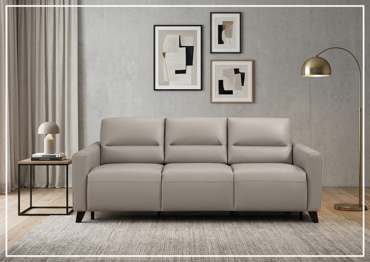 Gio Italia Granton Queen Leather Sleeper Sofa With Memory Foam Mattress