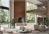 Luonto Halti Fabric Full XL Sectional Sleeper With Chaise Storage-SOFABED