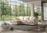 Luonto Harper L-Shaped Full XL Fabric Sectional Sleeper Sofa-SOFABED
