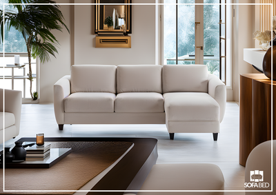 Harper L-Shaped Full XL Fabric Sectional Sleeper Sofa