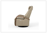Fjords Helsinki Swing Relaxer Swivel Glider Recliner Chair in Leather