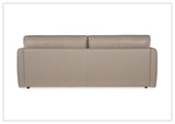 Hooker Meridian Leather Stationary Sofa With Lumbar Pillows-Sofabed