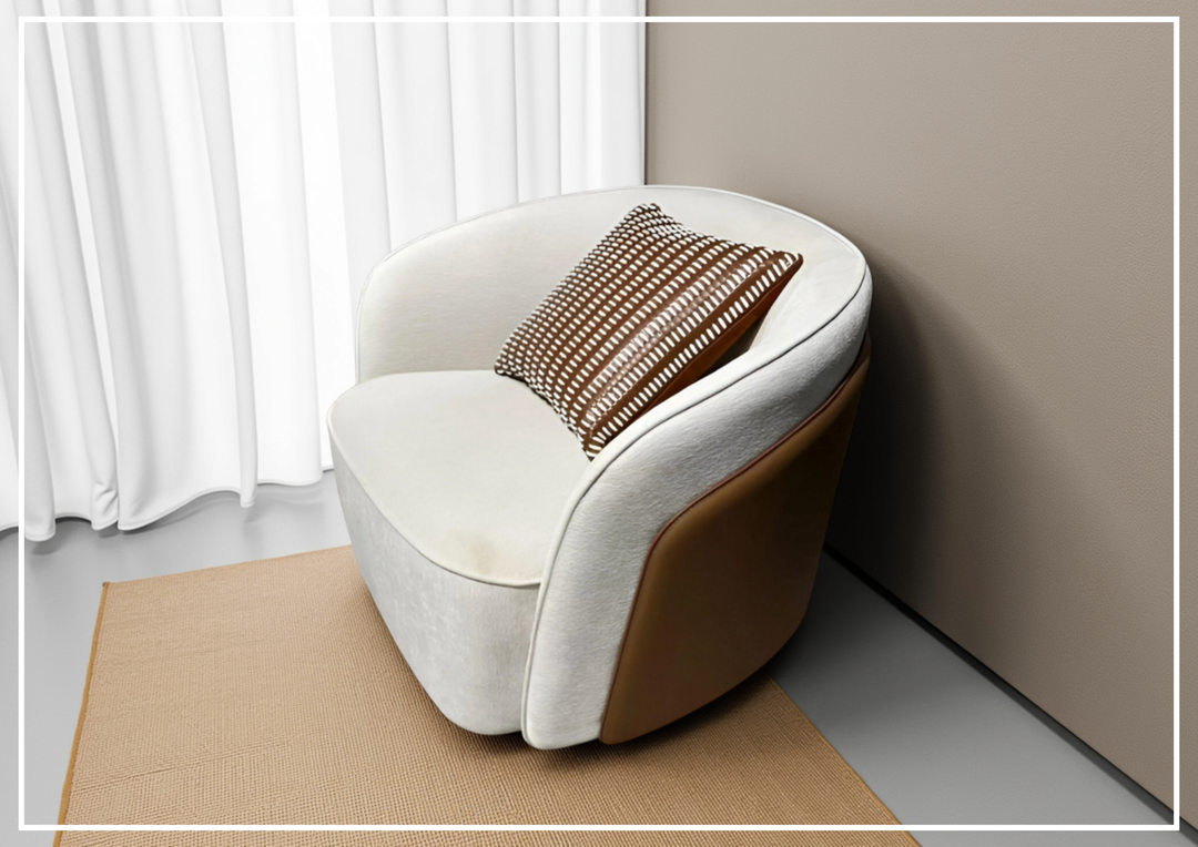 Clause Off-White | Upholstered Lounge Chair | Klaussner - SOFABED