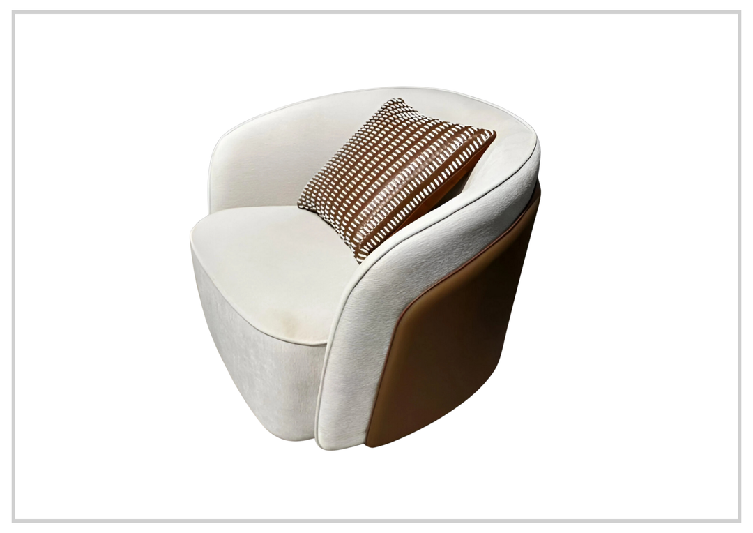 Clause Off-White | Upholstered Lounge Chair | Klaussner - SOFABED