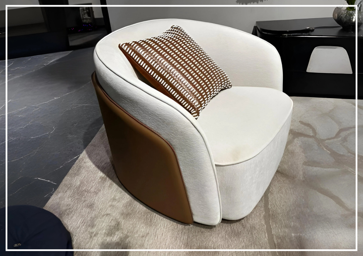 Clause Off-White | Upholstered Lounge Chair | Klaussner - SOFABED