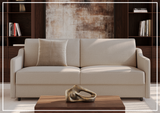 Innovation Living Carnell Fabric 2-Seater Queen-Sized Sofa Bed (Gray/Taupe)
