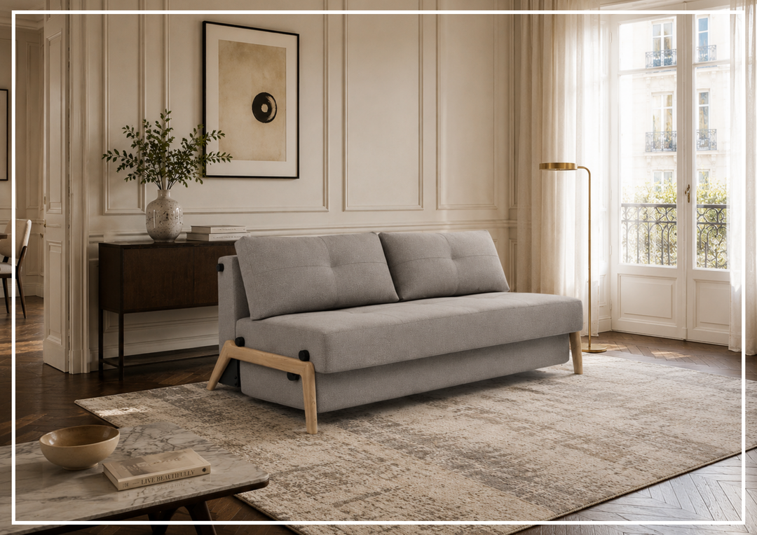 Innovation Living Cubed Fabric 2-Seater Queen Sized Sleeper Sofa
