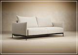 Innovation Living Malloy 2-Seater Fabric Sofa Bed With Ottoman