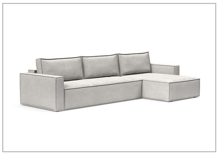 Innovation Living Newilla Fabric L-Shape Sectional Sleeper Sofa