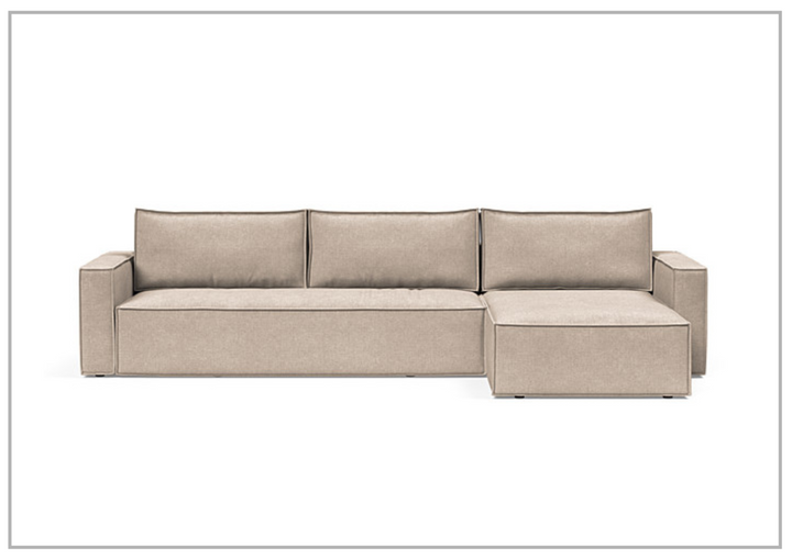 Innovation Living Newilla Fabric L-Shape Sectional Sleeper Sofa