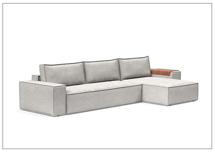 Innovation Living Newilla Fabric L-Shape Sectional Sleeper Sofa