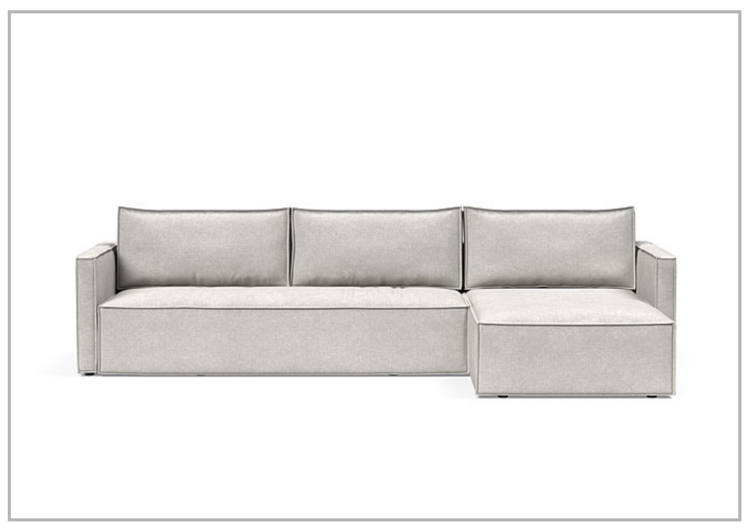 Innovation Living Newilla Fabric L-Shape Sectional Sleeper Sofa