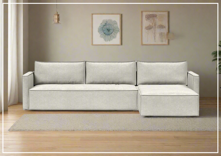 Innovation Living Newilla Fabric L-Shape Sectional Sleeper Sofa
