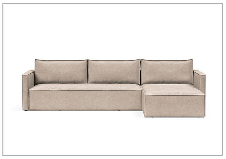 Innovation Living Newilla Fabric L-Shape Sectional Sleeper Sofa