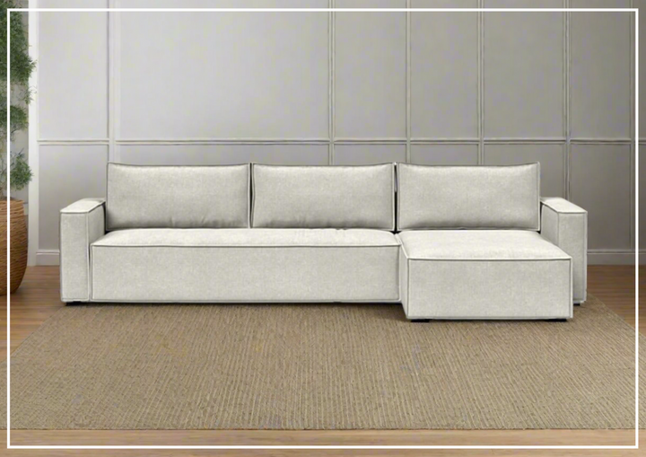 Innovation Living Newilla Fabric L-Shape Sectional Sleeper Sofa