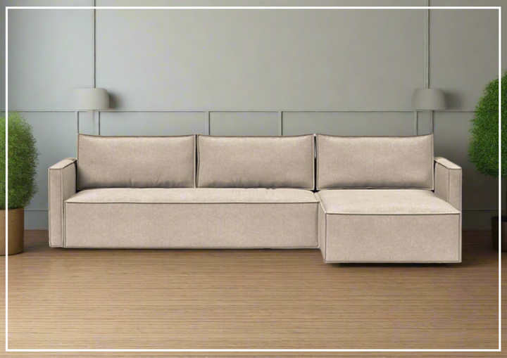 Innovation Living Newilla Fabric L-Shape Sectional Sleeper Sofa