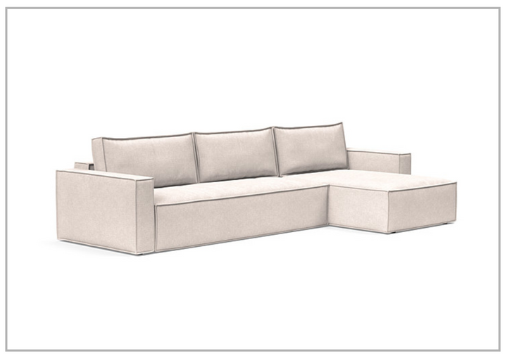 Innovation Living Newilla Fabric L-Shape Sectional Sleeper Sofa