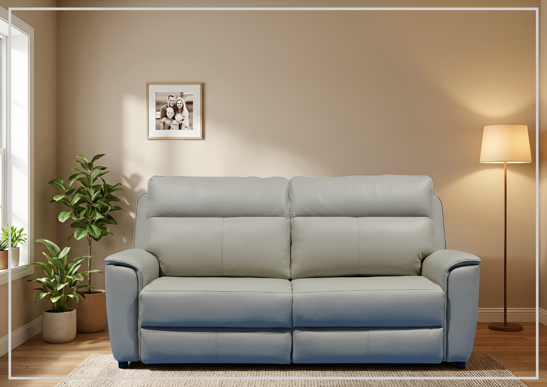 Klaussner Venza Leather Queen Sleeper With Memory Foam Mattress - SOFABED