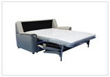 Klaussner Verenzo Leather Queen Sleeper With Memory Foam Mattress